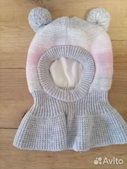 Шапка шлем 1-2 года
