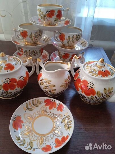 Чайный сервиз Вербилки- Маки