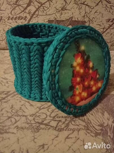 Корзинка из полиэфирной нити