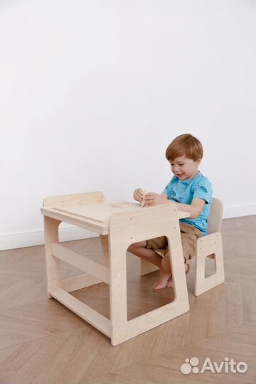 Детский стол и стульчик растущий с доставкой