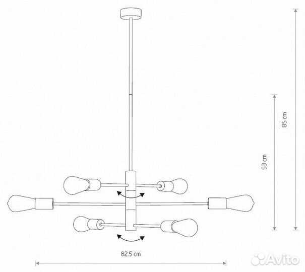 Подвесная люстра Nowodvorski Rotor 7937