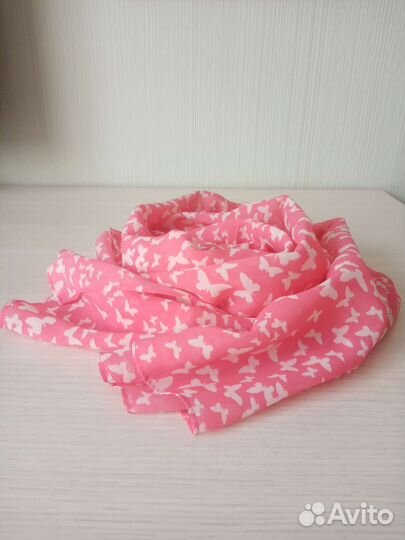 Палантин шарф летний Бабочки