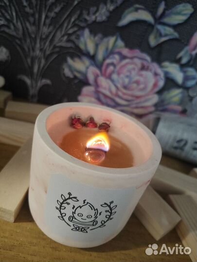 Ароматическая свеча ручной работы