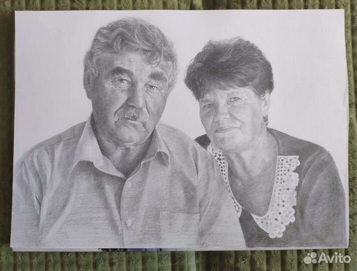 Портрет по фото карандашом