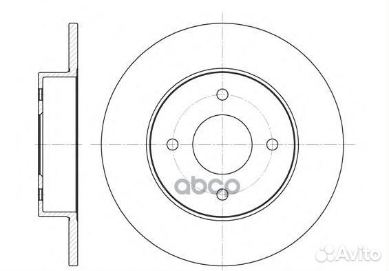 6788.00 диск тормозной задний Nissan Primera 1