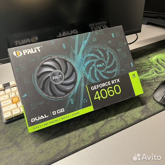 Видеокарта Palit GeForce RTX 4060 8гб Dual
