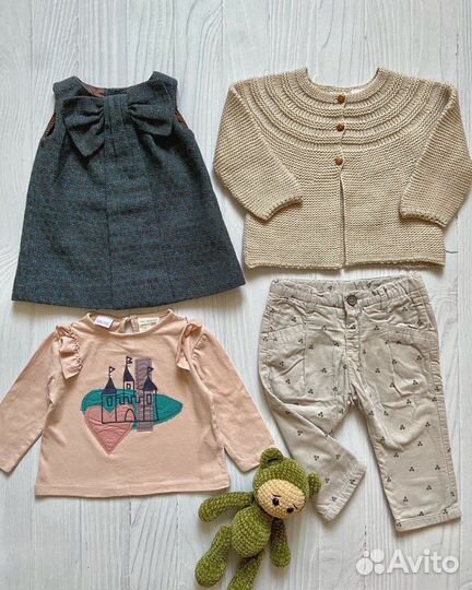 Детские вещи для девочки 68-80 (6-9-12 месяцев)