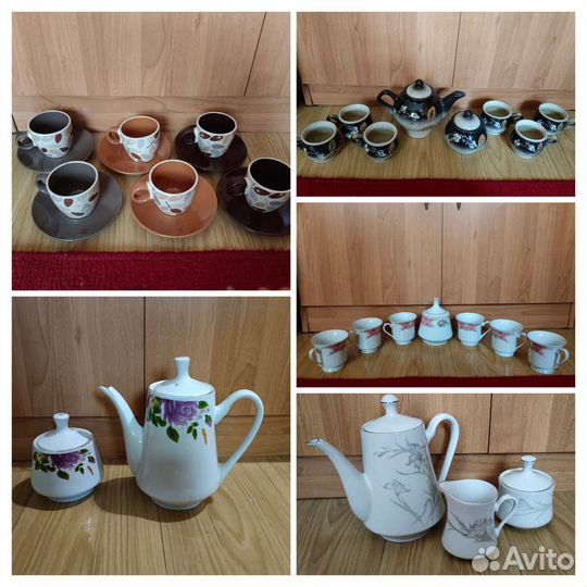 Чайные и кофейные сервизы, цена за каждый набор