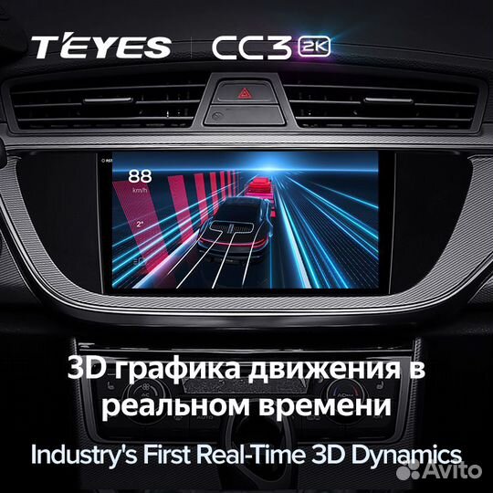 Магнитола Teyes CC3 2K 6/128 Geely Emgrand EC7