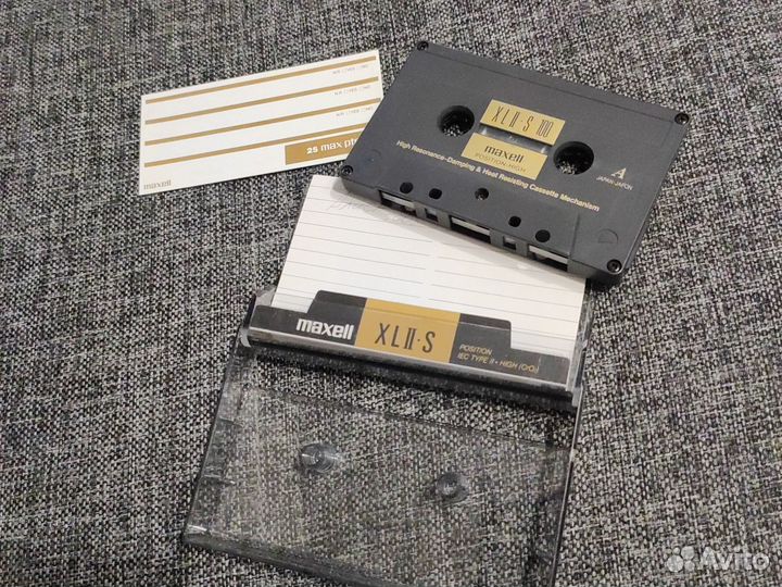 Аудиокассеты Sony metal SR100, Maxell XLll S 100