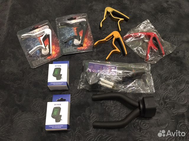 Каподастр тюнер держатель для гитары медиаторы