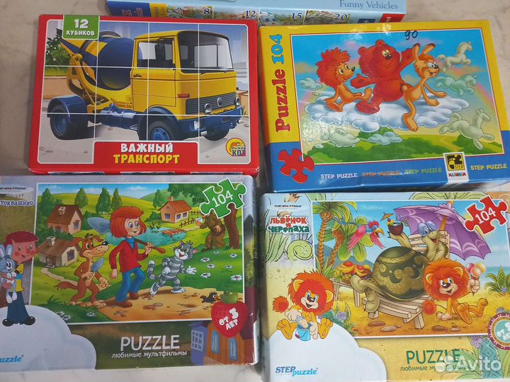 Пазлы + кубики