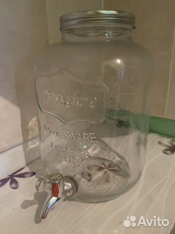 Банка с краном, лимонадник, диспенсер для напитков