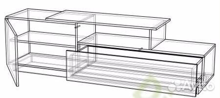 Тумба под тв Сигма (Модерн) лдсп 2