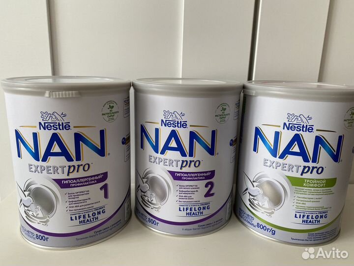 Детская молочная смесь Нан