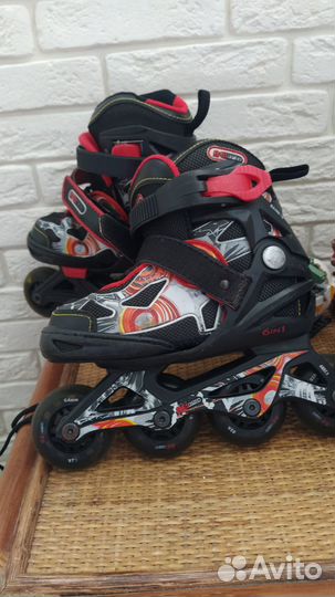 Роликовые коньки 26 р-р, 16,5 см стелька