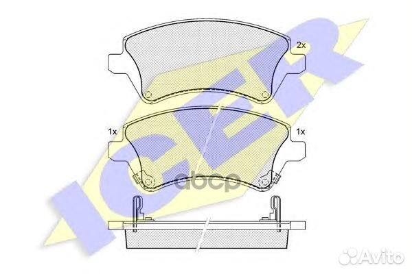 181513 колодки дисковые передние диск 15' Toy