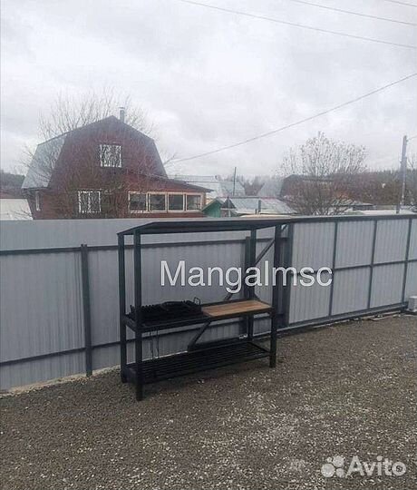 Мангал с крышей