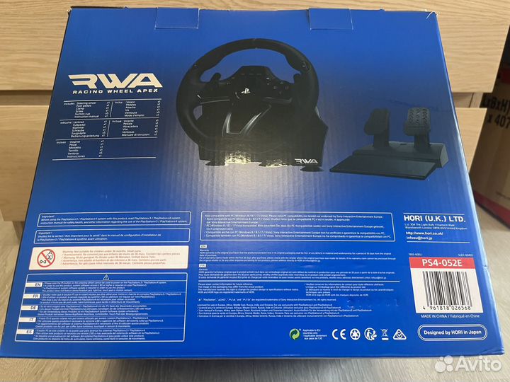 Руль для PlayStation 4, 5, PC hori RWA