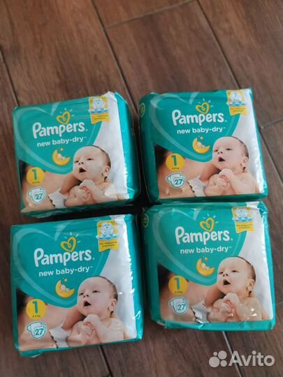 Подгузники pampers 1 (цена за 2 шт)