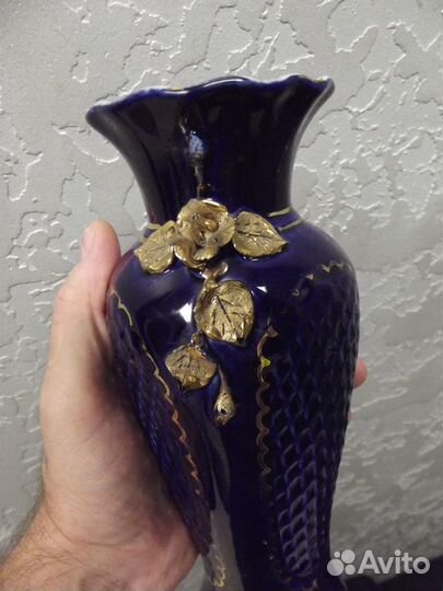 Ваза фарфор экспортная СССР cobalt редкая