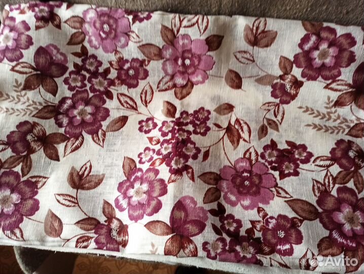 Ткань СССР портьерная лён. 5 м х 150 см. Новая