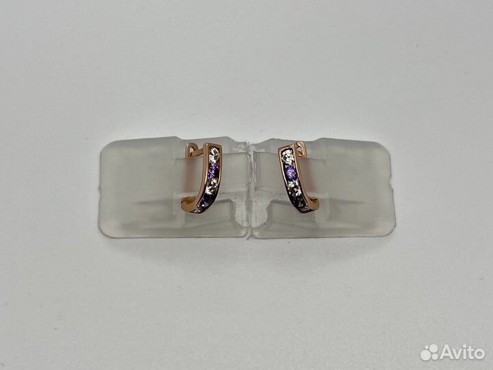 Золотые серьги 585 пробы