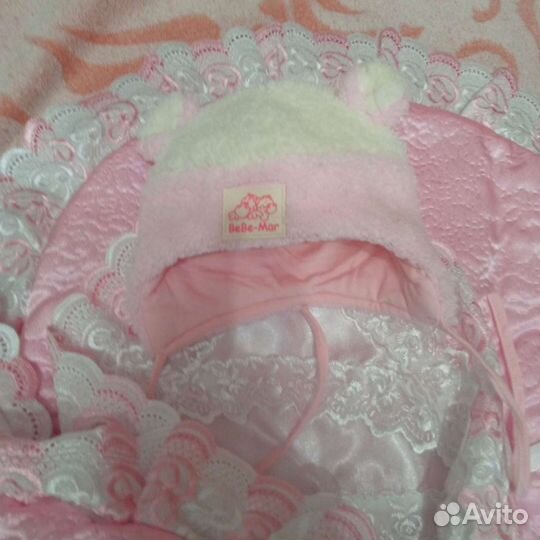 Конверт на выписку для девочки осень зима