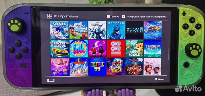 Nintendo switch oled прошитая чип 512Gb + 90 игр