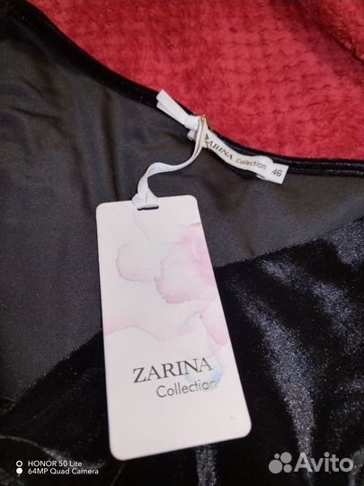 Платье zarina чёрное вечернее нарядное
