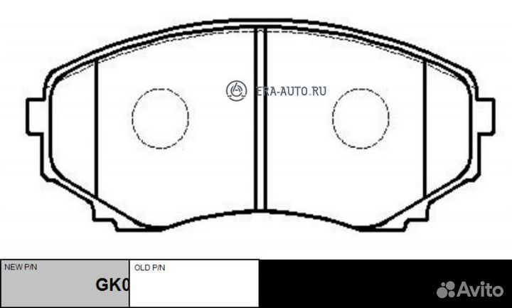 CTR GK0656 Колодки тормозные mazda CX-7/CX-9 07- п