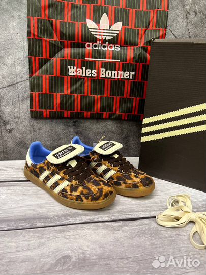 Кроссовки adidas samba wales bonner leopard