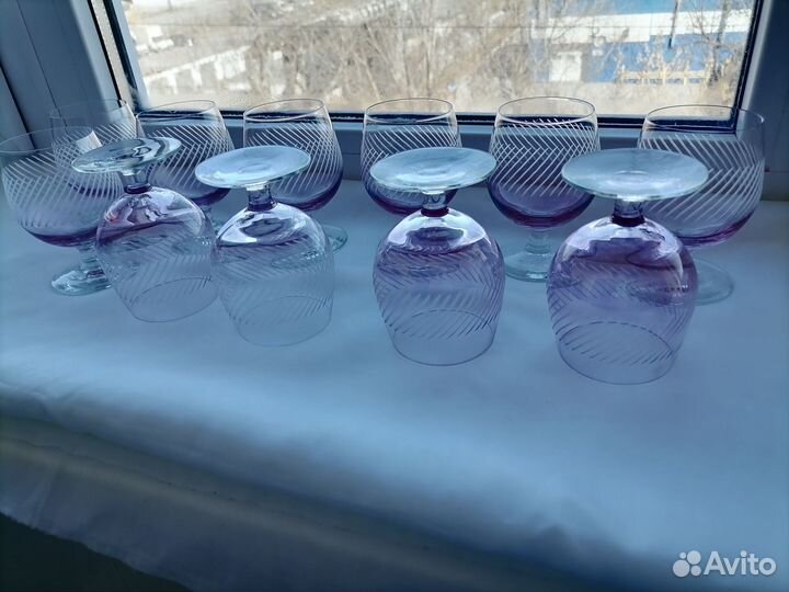 Бокалы СССР марганцевое стекло
