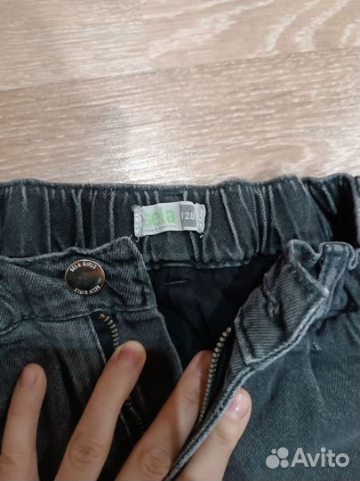 Джинсы утепленные для девочки 128
