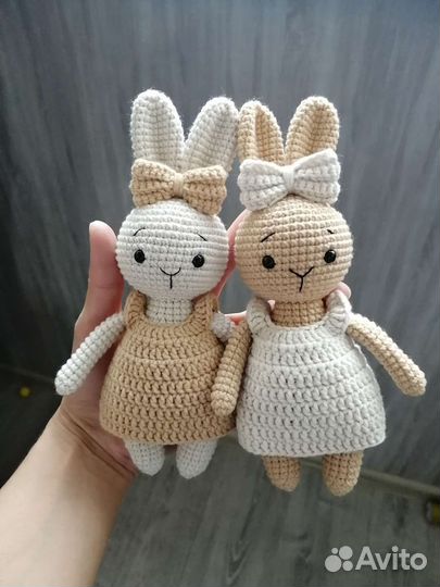 Вязаный зайка