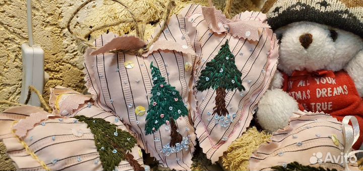 Мягка игрушка с лавандой и вышивкой буквой