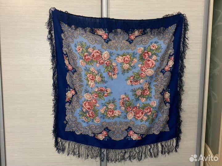 Павловопосадский платок шерсть