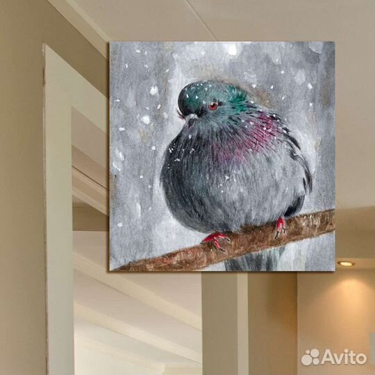 Картина акварельная. Птица (в ассортименте)