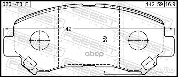 Колодки тормозные дисковые 0201-T31F 0201-T31F