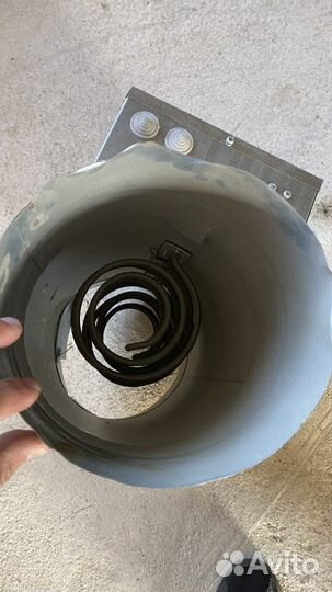 Электронагреватель канальный для вентиляции ровен