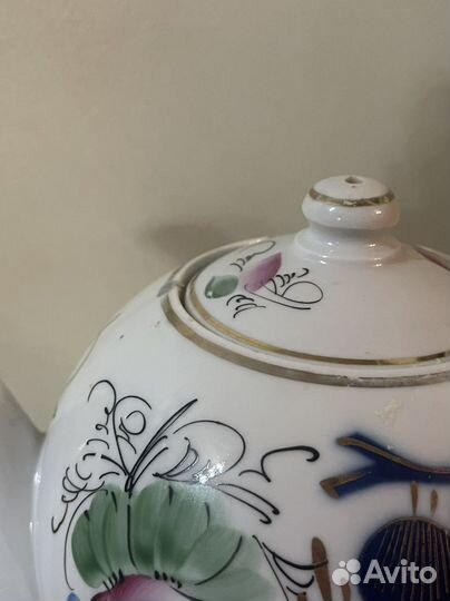 Заварочный чайник кузяевская роспись