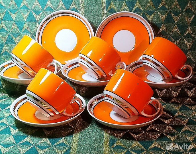 Сервиз чайный фарфоровый СССР