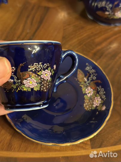 Сервиз кофейный японский СССР Павлин