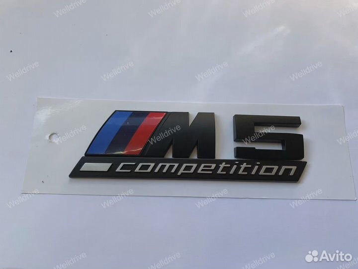Шильд M5 Competition BMW 5 F90 черный матовый
