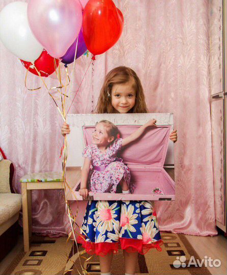 Портрет на холсте на Новый год