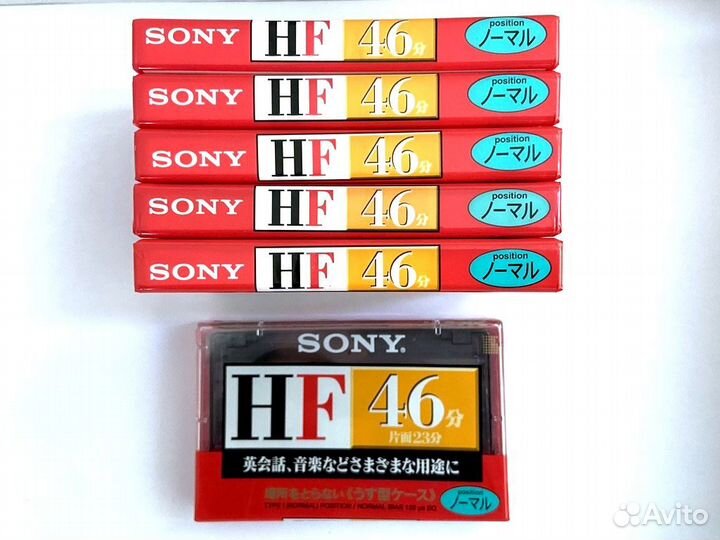 Аудиокассета кассета Sony HF 46 - 2001 г