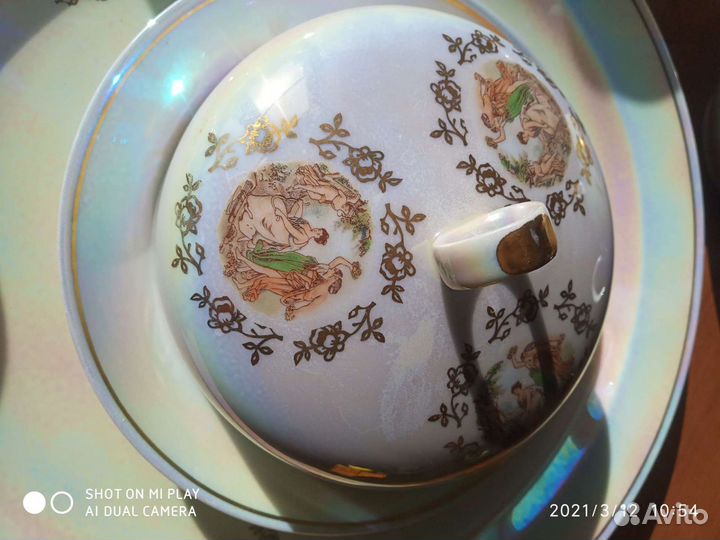 Сервизы чайный гдр, кофейные 2 шт, чашки Франция