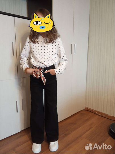 Блузка белая для девочек