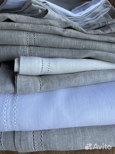 Скатерти салфетки полотенца 100 лен мережка