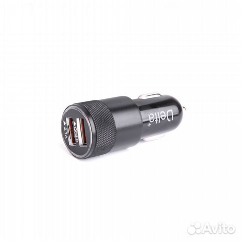 Автомобильный адаптер ETL-AQC5V2A, 28Вт, 2USB, QC3